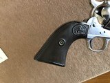 *Very Rare* 1891 shipped Colt Frontier Six Shooter 44/40 4 3/4" barrel Nickel D.F.C. "Overrun Revolver" Fine Condition w/Letter - 7 of 13