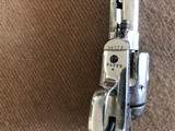 *Very Rare* 1891 shipped Colt Frontier Six Shooter 44/40 4 3/4" barrel Nickel D.F.C. "Overrun Revolver" Fine Condition w/Letter - 8 of 13