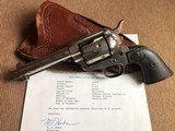 *Antique Black Powder Colt SAA .45cal. 4 3/4" Nickel w/Original Old Holster and Factory Letter* NICE! - 12 of 12