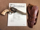 *TEXAS* Shipped Colt SAA Revolver .45cal. 5 1/2" Barrel Nickel Pearl w/holster Walter Tips Austin, TX* - 14 of 14