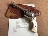 *TEXAS* Shipped Colt SAA Revolver .45cal. 5 1/2" Barrel Nickel Pearl w/holster Walter Tips Austin, TX* - 12 of 14