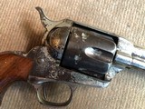 *RARE* Antique Colt SAA .45cal. 4 3/4" Barrel with Nickel Finish and Original One Piece Wood Grip w/Holster 1886 ! Very Scarce gun! - 3 of 13