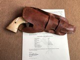 *TEXAS* Shipped Colt SAA Revolver .45cal. 5 1/2" Barrel Nickel Pearlw/Holster Walter Tips Austin, Texas* - 2 of 14