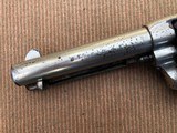*RARE COLT* Antique Colt SAA Original 4 3/4" Barrel .45cal. Nickel Finish w/One piece Walnut Grip! Factory Letter 1886 * - 4 of 12