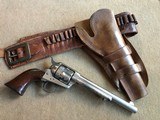*1876 INDIAN WARS PERIOD* Antique Colt SAA .45cal. 7 1/2" Barrel Nickel w/Cartridge-Money Belt and Holster* NICE! - 14 of 14