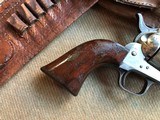 *1876 INDIAN WARS PERIOD* Antique Colt SAA .45cal. 7 1/2" Barrel Nickel w/Cartridge-Money Belt and Holster* NICE! - 3 of 14
