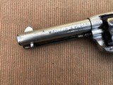 *Antique 1886 Colt SAA Revolver .45cal. 4 3/4" Barrel Nickel Finish w/Beautiful Original Walnut Grips Holster and Factory Letter* - 10 of 12