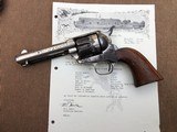 *Antique 1886 Colt SAA Revolver .45cal. 4 3/4" Barrel Nickel Finish w/Beautiful Original Walnut Grips Holster and Factory Letter* - 12 of 12