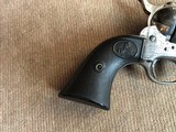 *Antique Black Powder Colt SAA .45cal. 4 3/4" Barrel Nickel w/Original Holster and Factory Letter 1893* VERY NICE! - 3 of 13