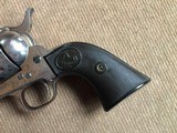 *Antique Black Powder Colt SAA .45cal. 4 3/4" Barrel Nickel w/Original Holster and Factory Letter 1893* VERY NICE! - 8 of 13