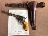 *VERY RARE* Documented U.S. Ainsworth Inspected Cavalry Model Colt SAA Revolver Nickel Plated w/Ivory Grips Holster and Kopec Letter! - 1 of 15