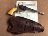 *RARE* Antique Colt SAA Revolver .45cal Nickel 7 1/2" Barrel w/Ivory Grips and Holster 1881*Very Nice! - 1 of 14