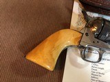 *RARE* Antique Colt SAA Revolver .45cal Nickel 7 1/2" Barrel w/Ivory Grips and Holster 1881*Very Nice! - 3 of 14