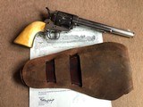 *RARE* Antique Colt SAA Revolver .45cal Nickel 7 1/2" Barrel w/Ivory Grips and Holster 1881*Very Nice! - 10 of 14