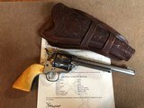 *Antique 1881 Colt SAA Revolver .45cal Nickel 7 1/2" Barrel w/ Old Ivory Grips* NICE! - 1 of 12