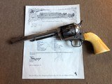 *Antique 1881 Colt SAA Revolver .45cal Nickel 7 1/2" Barrel w/ Old Ivory Grips* NICE! - 12 of 12