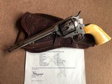 *Antique 1881 Colt SAA Revolver .45cal Nickel 7 1/2" Barrel w/ Old Ivory Grips* NICE! - 3 of 12