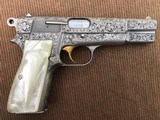 *Factory Engraved Browning Renaissance Edition Semi-Automatic Pistols w/Case Made in Belgium* - 3 of 15