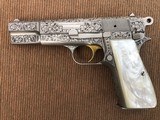 *Factory Engraved Browning Renaissance Edition Semi-Automatic Pistols w/Case Made in Belgium* - 2 of 15