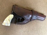 *Smith & Wesson .38 M&P Model 1905 Revolver w/ Vintage Carved Steer Head Pearl Grips! * - 13 of 14