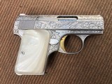 *Factory Engraved Baby Browning Renaissance .25 ACP Pistol Made in Belgium* NICE - 2 of 11
