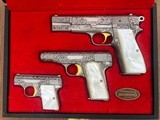 *Factory Engraved Browning Renaissance Edition Semi-Automatic Pistol Set Factory Cased Made in Belgium* - 1 of 15