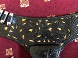 Spectacular and Elaborate Carved Arvo Ojala Hollywood, CA. Holster and Belt for a Colt SAA - 10 of 15
