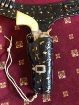 Spectacular and Elaborate Carved Arvo Ojala Hollywood, CA. Holster and Belt for a Colt SAA - 1 of 15