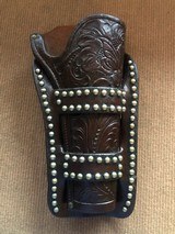 *RARE* Great Old Heiser
Denver, Colorado Double Loop Hand Tooled Spotted Holster ! MUST SEE - 2 of 5