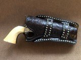 *RARE* Colt SAA Heiser Denver, CO. Double Loop Tooled and Spotted Holster! NICE - 1 of 5