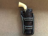*RARE* Colt SAA Heiser Denver, CO. Double Loop Tooled and Spotted Holster! NICE - 5 of 5