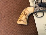 *RARE* Factory Engraved 1885 SAA Colt Frontier Six Shooter Steer Head Ivory Grips NICE! - 2 of 14