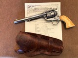 *RARE* Factory Engraved 1885 SAA Colt Frontier Six Shooter Steer Head Ivory Grips NICE! - 8 of 14