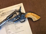*RARE* Factory Engraved 1885 SAA Colt Frontier Six Shooter Steer Head Ivory Grips NICE! - 13 of 14