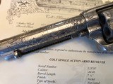 *RARE* Factory Engraved 1885 SAA Colt Frontier Six Shooter Steer Head Ivory Grips NICE! - 12 of 14