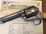*RARE* Factory Engraved 1885 SAA Colt Frontier Six Shooter Steer Head Ivory Grips NICE! - 10 of 14