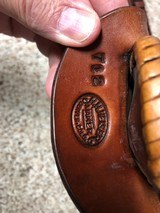 H.H.Heiser stamped Floral Tooled Cartridge Belt and Holster - 3 of 10