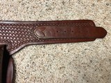 *RARE* H.H,Heiser Denver, Colo. Hand Carved Holster and Matching Belt Extremely Nice! - 6 of 8