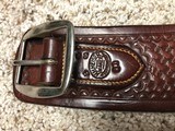 *RARE* H.H,Heiser Denver, Colo. Hand Carved Holster and Matching Belt Extremely Nice! - 4 of 8