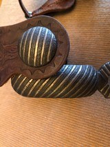 *RARE* Huge Mexican Silver Inlaid Spurs with 4