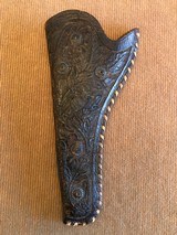 *Nice Floral Carved Early Slim Jim Holster for a Colt SAA with the 7 1/2