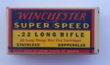 Winchester Super Speed .22 Long Rifle Nickel Plated1939-1944 Full Box - 3 of 7