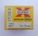 Western Super X Full Paper Shells 28 gauge 7 1/2 Shot - 1 of 7