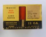 1950 Wards Red Head Full Box 12 gauge Paper Shells - 2 of 7