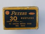 Peters Rustless 30 Luger Full Box- 4 of 7