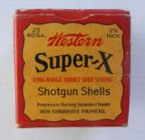 1933 Western Full Super X 410 2 1/2 Inch Shot Shell Box - 1 of 7
