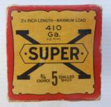 1933 Western Full Super X 410 2 1/2 Inch Shot Shell Box - 2 of 7