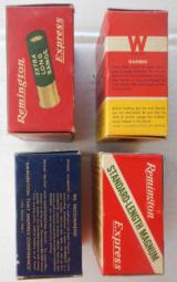 Winchester, Peters, Remington Shotgun Shell Boxes 12 Gauge including U.S. Property Special Heavy Loads 00 Buck - 6 of 9