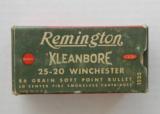Full Box of Remington 25-20 Winchester 86 Grain Soft Points - 1 of 7