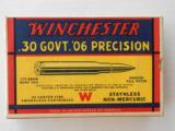 Scarce Full Box Winchester .30 GOV'T.06 Precision Really Nice - 1 of 7